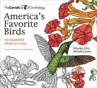 America's Favorite Birds: 40 Beautiful Birds To Color by Myoko Chu