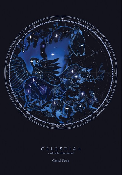 Celestial: A Colorable Zodiac Journal, Book by Gabriel