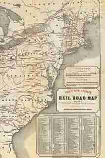 Tunis new colored rail road map of the United States & Canadas: A Poetose Notebook / Journal / Diary (100 pages/50 sheets)