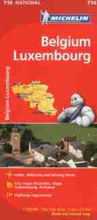 Michelin Belgium Luxembourg Map 716 by Michelin Michelin