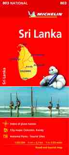 Michelin Sri Lanka Road And Tourist Map No. 803 by Michelin