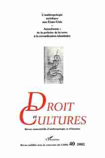 L'anthropologie juridique aux Etats-Unis by Collectif