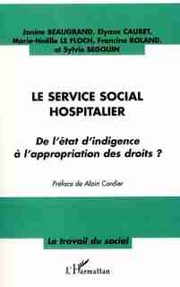 Service social hospitalier. by COLLECTIF