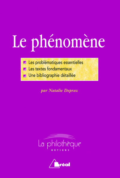 Le phénomène by Natalie Depraz