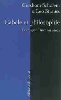 Cabale et philosophie by Gershom Scholem