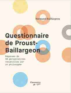 Questionnaire De Proust-baillargeon de Normand Baillargeon