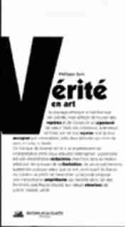 Vérité en art by Philippe Sers