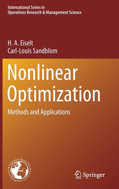 Nonlinear Optimization Methods And Applications Book By H A Eiselt Hardcover Www Nonlinear optimization methods and applications book by h a eiselt hardcover www