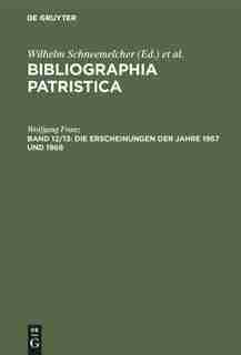 Die Erscheinungen der Jahre 1967 und 1968