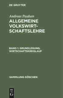 Grundlegung, Wirtschaftskreislauf by No Contributor