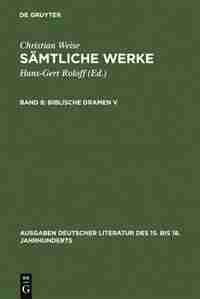 Biblische Dramen V by Hans-Gert Roloff