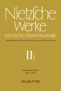Philologische Schriften by FRIEDRICH NIETZSCHE