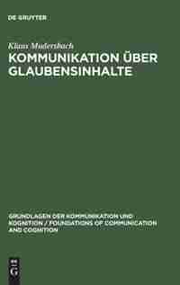 Kommunikation über Glaubensinhalte by Klaus Mudersbach