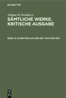 Schriften Aus Der Zeit Von 1799-1801 by Herbert Schönebaum