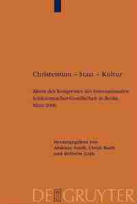 Christentum - Staat - Kultur by Ulrich Barth