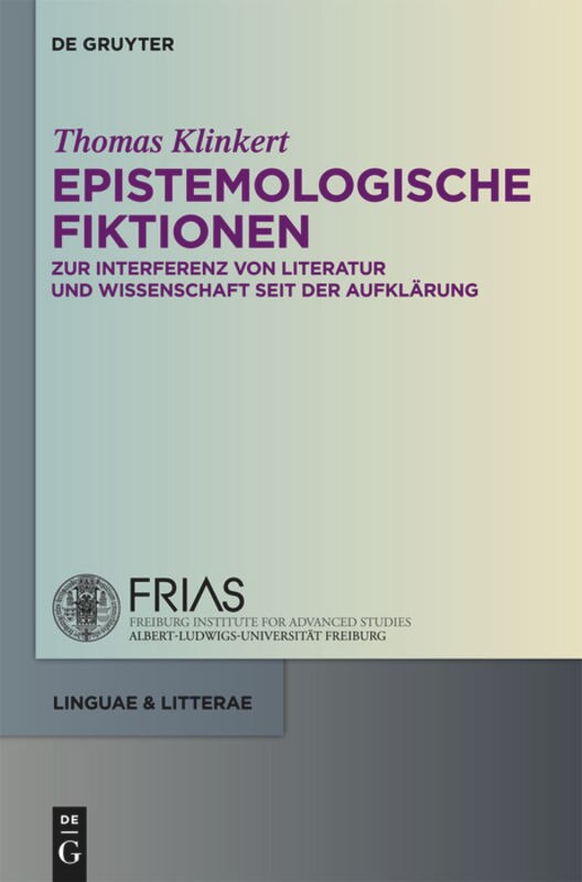 Epistemologische Fiktionen by Thomas Klinkert Hardcover | Indigo Chapters