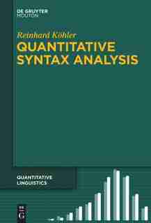 Quantitative Syntax Analysis by Reinhard Köhler