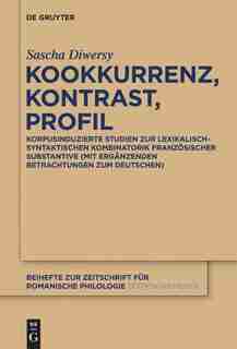 Kookkurrenz, Kontrast, Profil by Sascha Diwersy