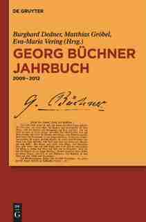 Georg Büchner Jahrbuch, Band 12, Georg Büchner Jahrbuch by Burghard Dedner