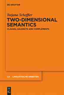 Two-dimensional Semantics by Tatjana Scheffler