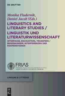 Linguistics and Literary Studies / Linguistik und Literaturwissenschaft by Monika Fludernik
