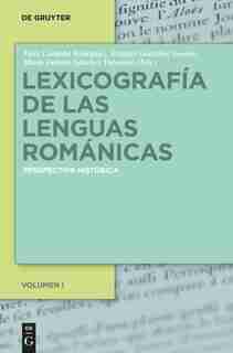 Lexicografía de las lenguas románicas by F Córdoba Rodríguez Sánchez Palomino