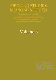 Meinong Studies / Meinong Studien, 3, Meinongian Issues in Contemporary Italian Philosophy by Alfred Schramm
