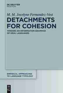Detachments for Cohesion by M. M. Jocelyne Fernandez-Vest