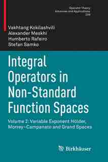 Integral Operators In Non-standard Function Spaces: Volume 2: Variable Exponent Holder, Morrey-campanato And Grand Space: Volume 2: Variable Exponent H by Vakhtang Kokilashvili