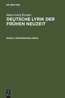 Konfessionalismus by Hans-Georg Kemper