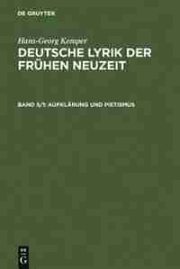 Aufklärung und Pietismus by Hans-Georg Kemper