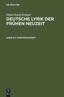 Empfindsamkeit by Hans-Georg Kemper