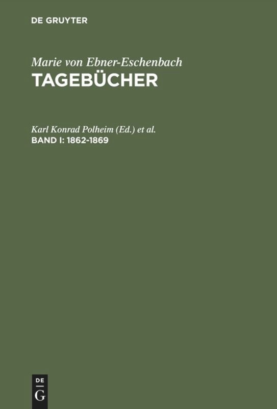 Tagebücher Band I Tagebücher (1862-1869) Hardcover | Indigo Chapters