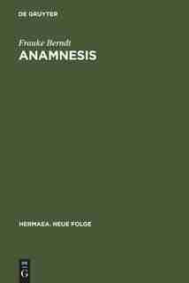 Anamnesis by Frauke Berndt