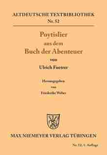 Poytislier aus dem Buch der Abenteuer by Friederike Ulrich Weber Füetrer