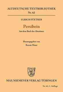 Persibein by Ulrich Renate Füetrer Munz