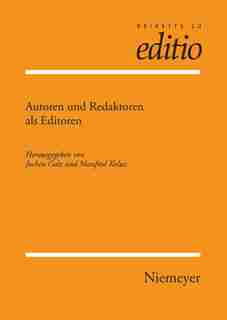 Autoren und Redaktoren als Editoren by Jochen Golz