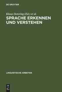 Sprache erkennen und verstehen by Wolfgang Sucharowski