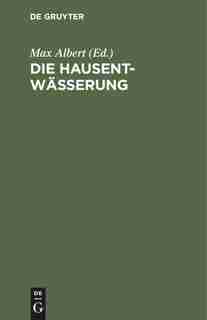 Die Hausentwässerung by Max Albert