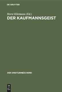Der Kaufmannsgeist by Horst Kliemann