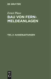 Außenleitungen by Ernst Plass