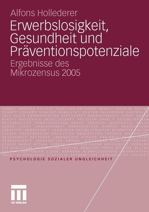 Erwerbslosigkeit Gesundheit Und Präventionspotenziale by Alfons Hollederer Paperback | Indigo Chapters