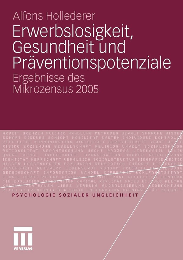 Erwerbslosigkeit Gesundheit Und PrÃ¤ventionspotenziale by Alfons Hollederer Paperback | Indigo Chapters