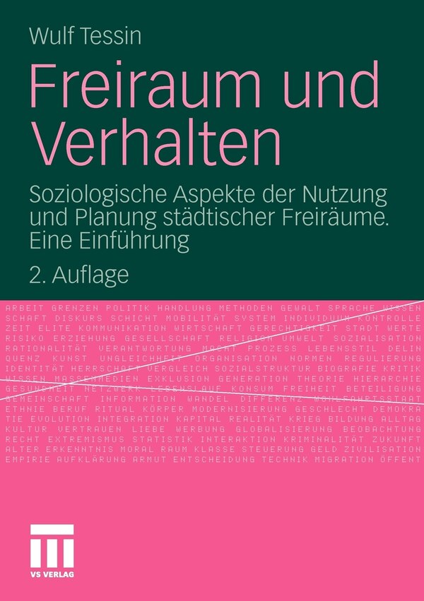 Freiraum und Verhalten by Wulf Tessin Paperback | Indigo Chapters