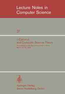 ?-Calculus and Computer Science Theory: Proceedings of the Symposium Held in Rome March 25-27, 1975. IAC - CNR Istituto per le Applicazioni by C. Böhm