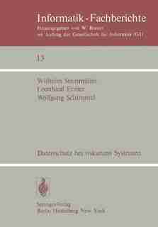 Datenschutz Bei Riskanten Systemen: Eine Konzeption Entwickelt Am Beispiel Eines Medizinischen Informationssystems by W. Steinmüller