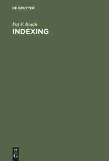 Indexing by Pat F. Booth