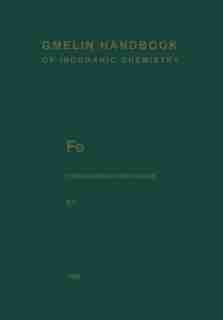 Fe Organoiron Compounds: Mononuclear Compounds 9 by Adolf Slawisch