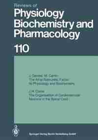 Reviews of Physiology, Biochemistry and Pharmacology 110 by J. Genest