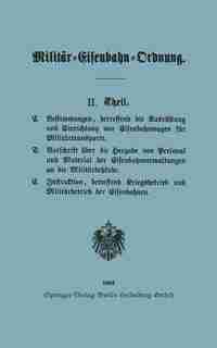Militär-Eisenbahn-Ordnung by E.S. Mittler & S. Berlin